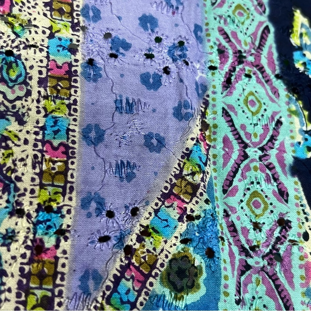 Multicolor Patchwork Women's Dress - image 7